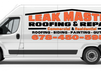 Leak Master Roofing Truck